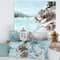 Designart - Rocks By The Blue Lake - Lake House Canvas Wall Art Print